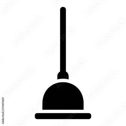 plunger glyph icon