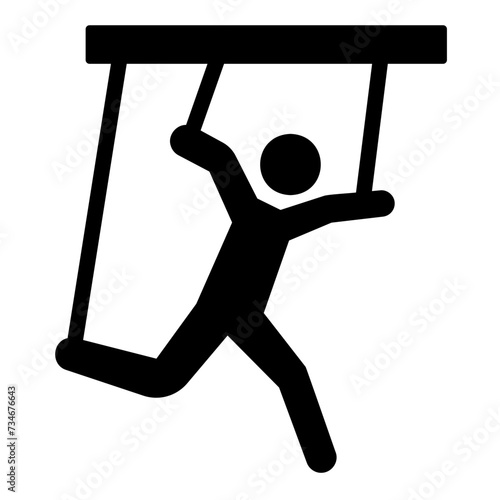 slavery glyph icon