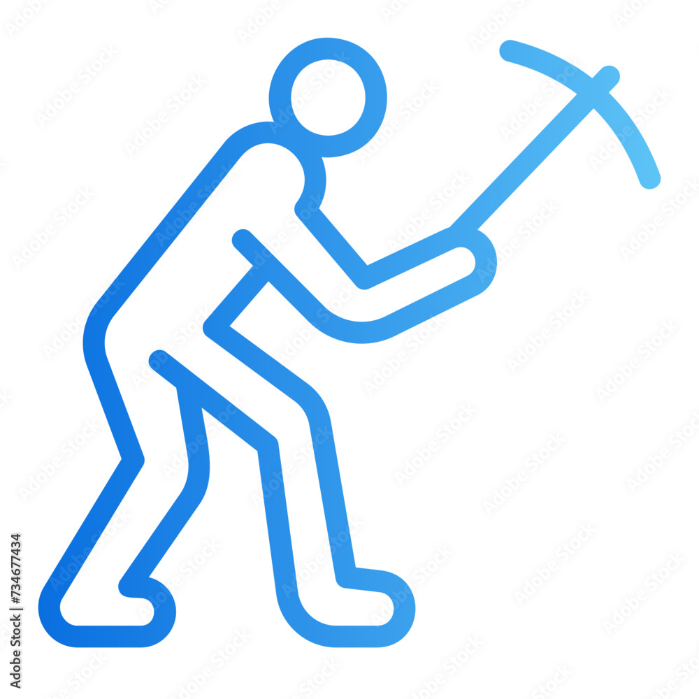 forced labour gradient icon forced labour gradient icon