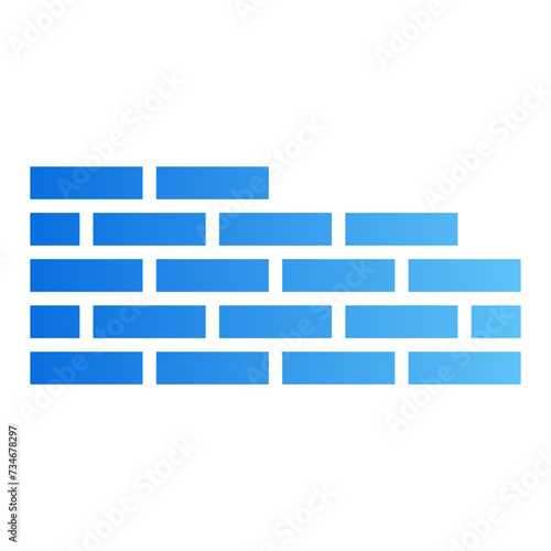 brick wall gradient icon