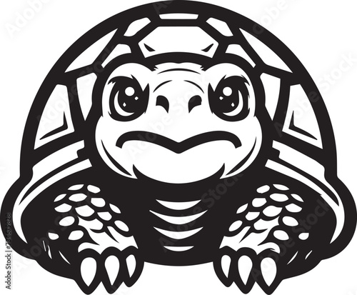 Tortoise Face Vector Illustration 