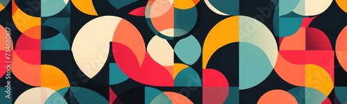 Abstract geometric colorful background . Banner 