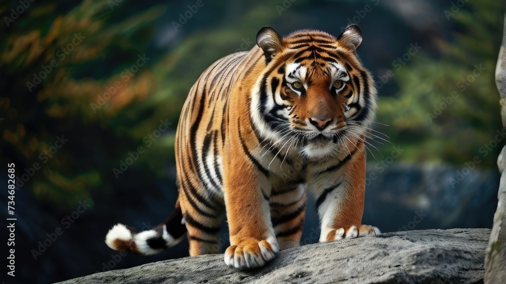Obraz premium tiger in the mountain
