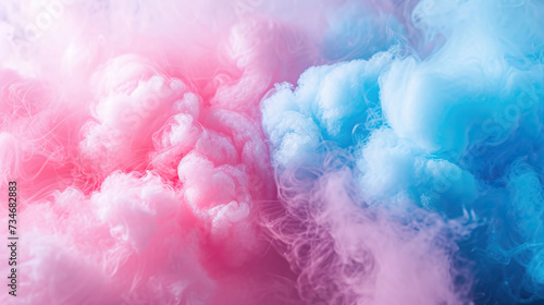 Cotton candy textured background. Close up of fluffy cotton candy.