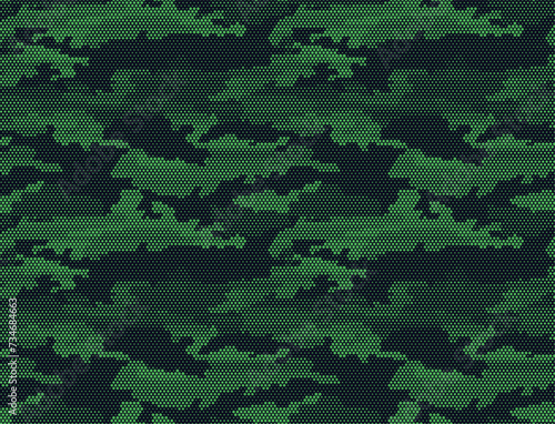 Camouflage pattern from honeycomb