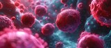 Pink Blood Cells in Space: A Colorful and Vibrant Image for Adobe Stock Generative AI
