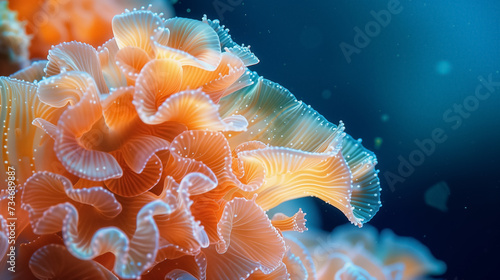 Vibrant coral reef with dynamic textures.