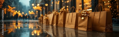 Golden Gift Bags  A Glimpse of the Latest Trend in Gift Wrapping Generative AI