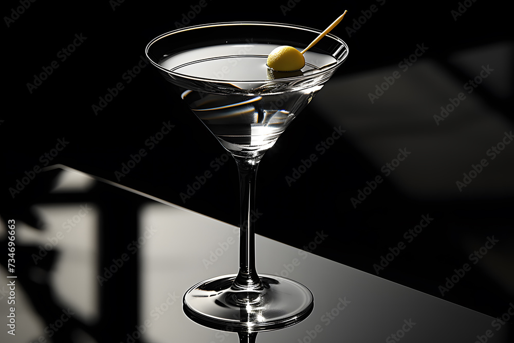 Close up of cocktail served in glass Close up of cocktail served in glass