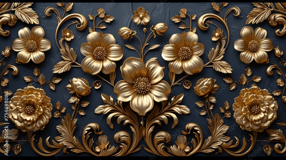 Golden Flower Decoration: A Monthly Event Inspiration Generative AI Golden Flower Decoration: A Monthly Event Inspiration Generative AI