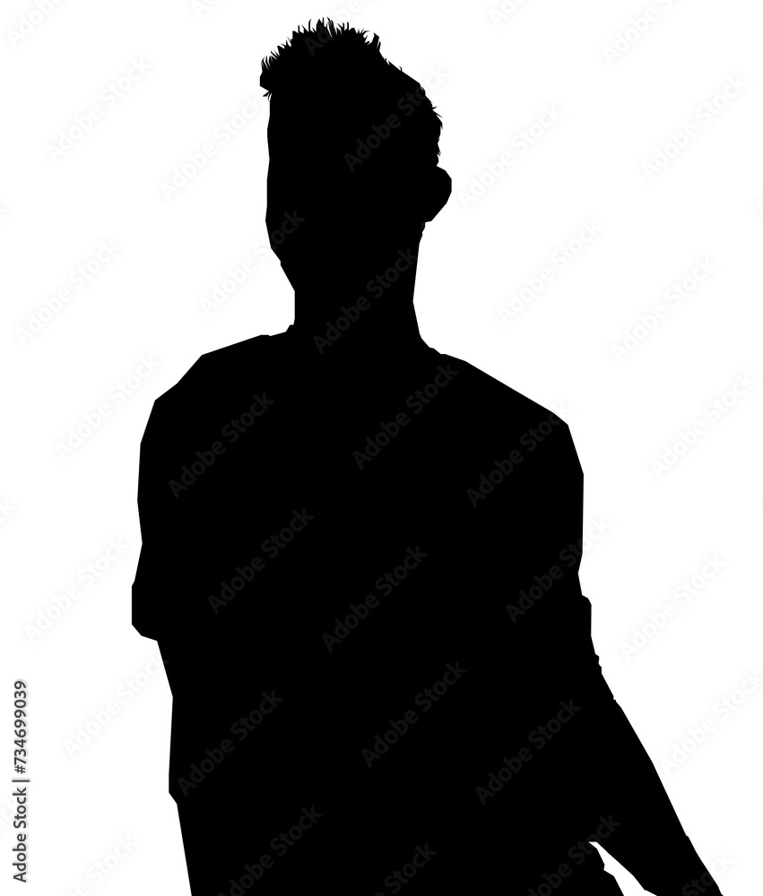 silhouette of a man