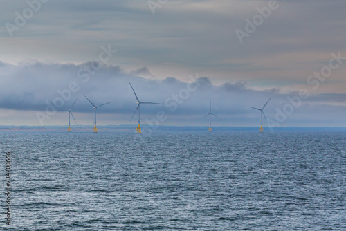 Offshore windmills near Aberdeen