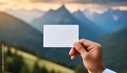 Effortless Elegance: Plain White Business Card Mockup for Brand Display