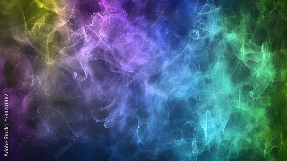 Fototapeta premium abstract rainbow background mottled, smokey background in blue, green and purple