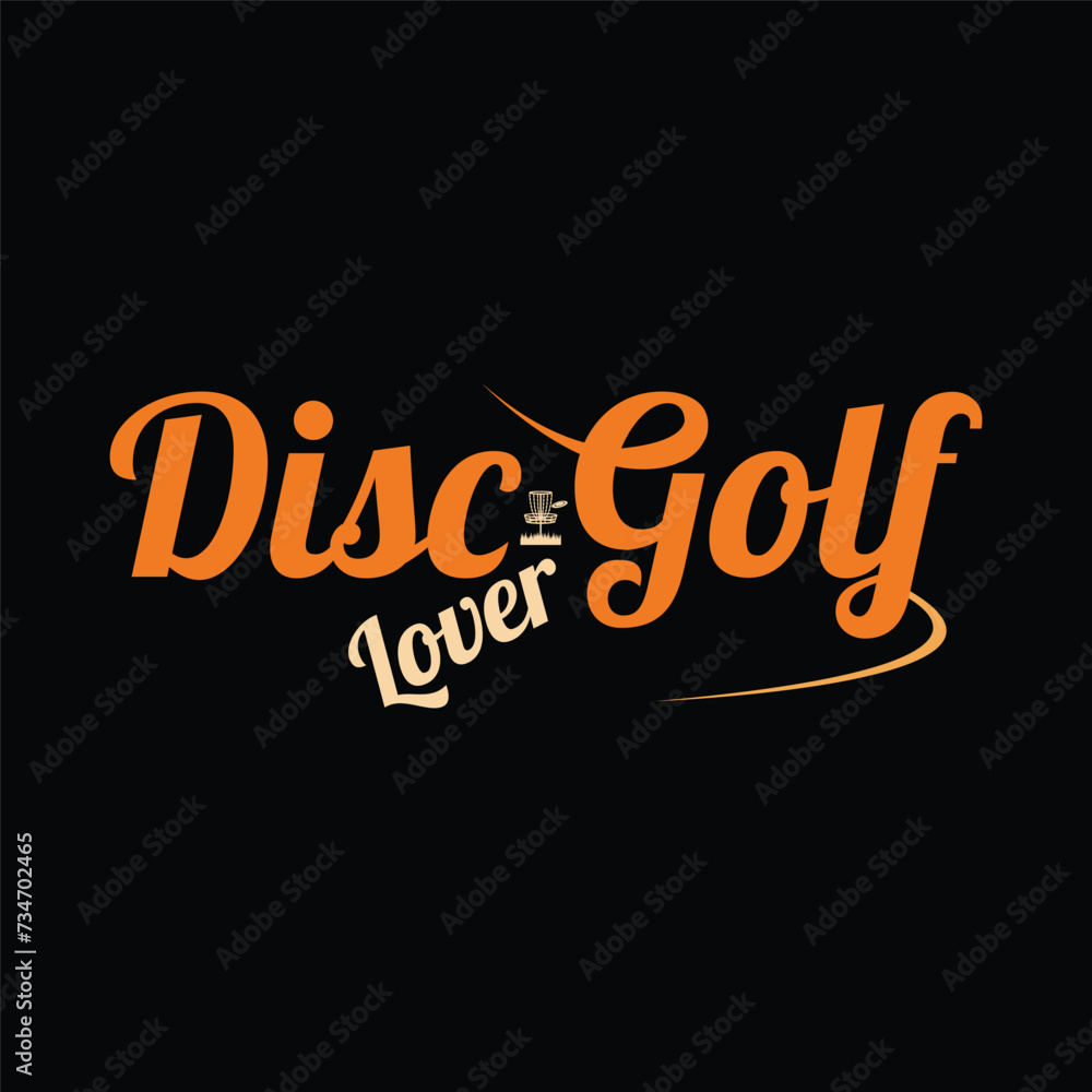 Disc golf logo and t-shirt design