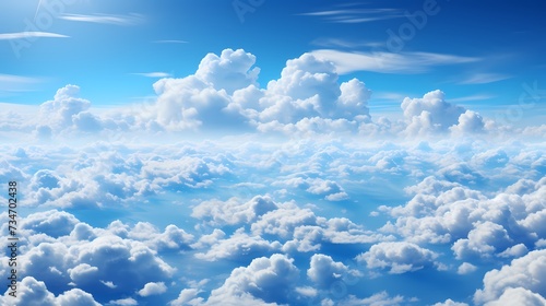 A top view of a serene and calming sky blue background, evoking a sense of peace and tranquility