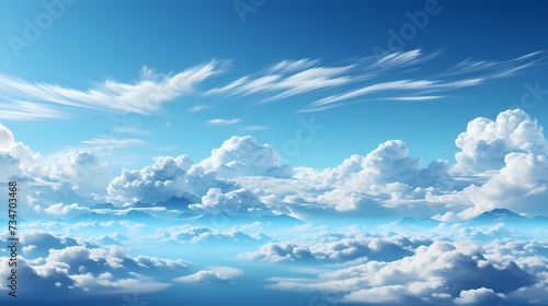 A top view of a serene and calming sky blue background  evoking a sense of peace and tranquility