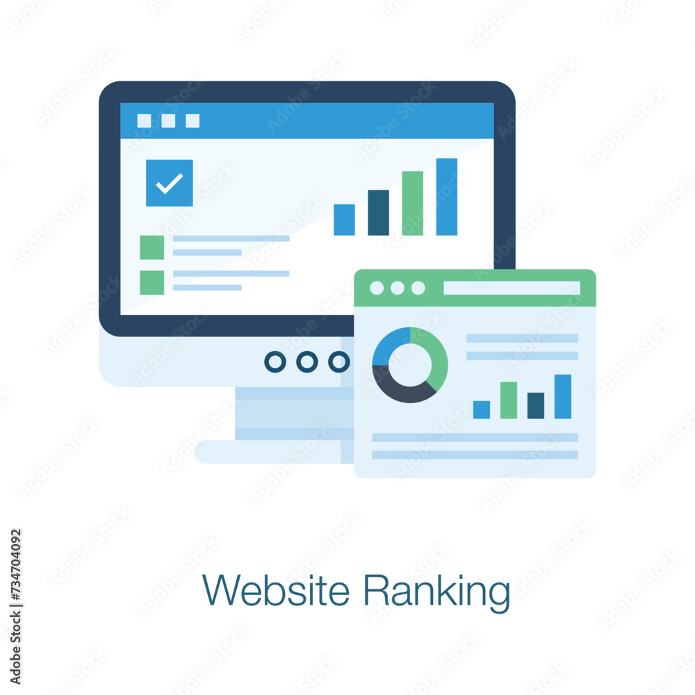 Have a look at this amazing concept website ranking vector design