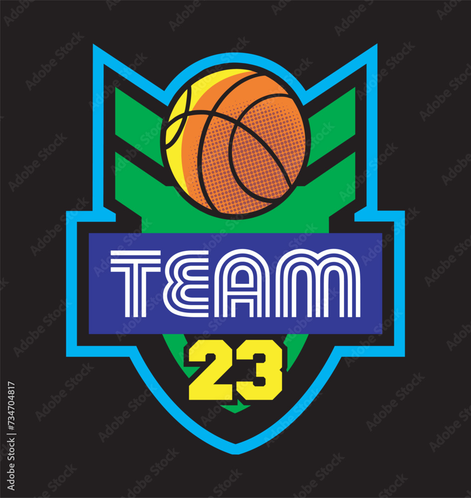 Basket Ball logo image vector illustration for your t shirt	