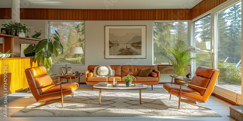 Vintage living room interior