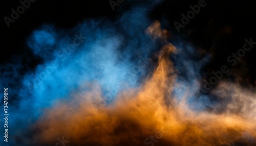 Essence Unveiled: Exploring Aromatherapy in the Ethereal Dance of Fire and Blue Mist"