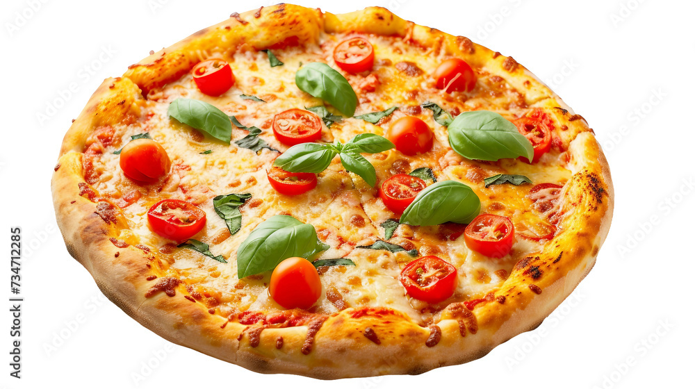 Italian Pizza on Transparent Background