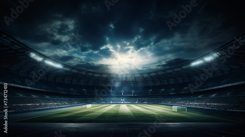 Stadium and spotlight © Hassan