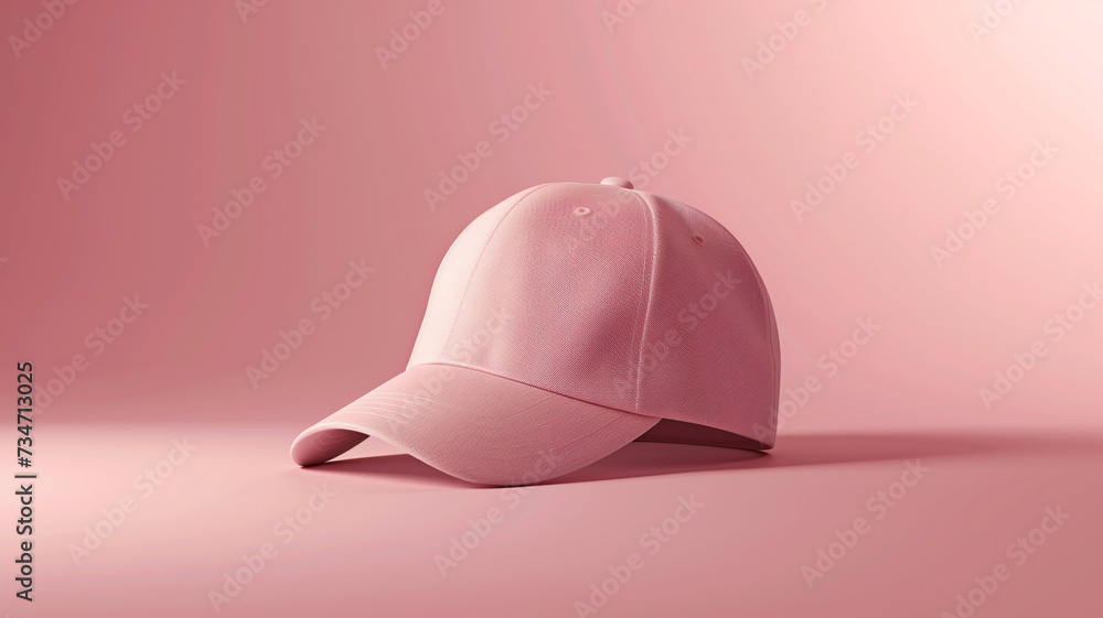 Fototapeta premium Pink Cap Mockup for Advertising , Branding