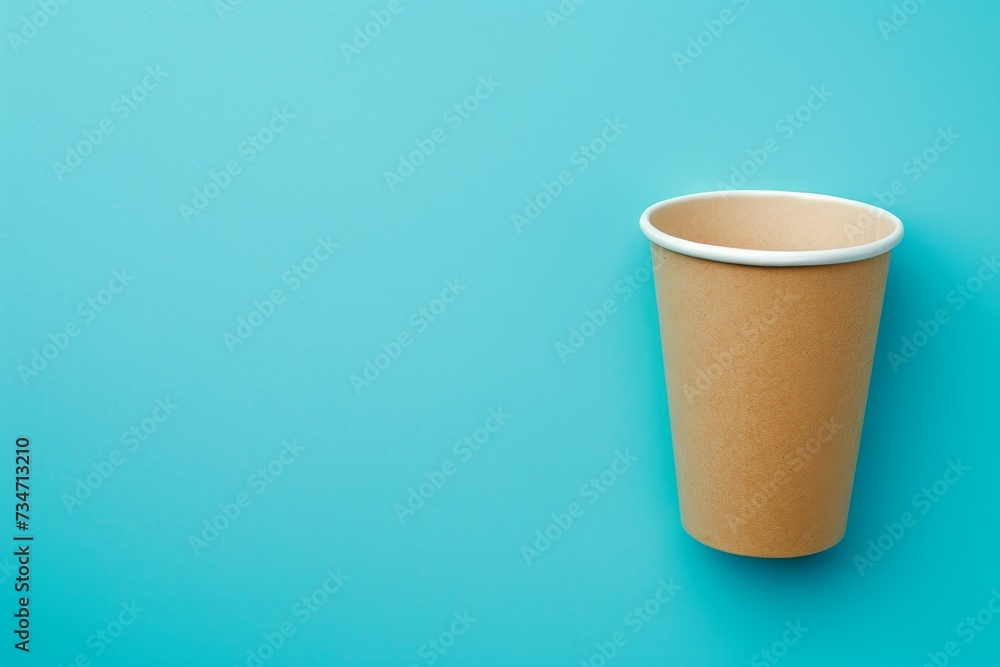 Isolated paper cup with coffee on white Isolated paper cup with coffee on white