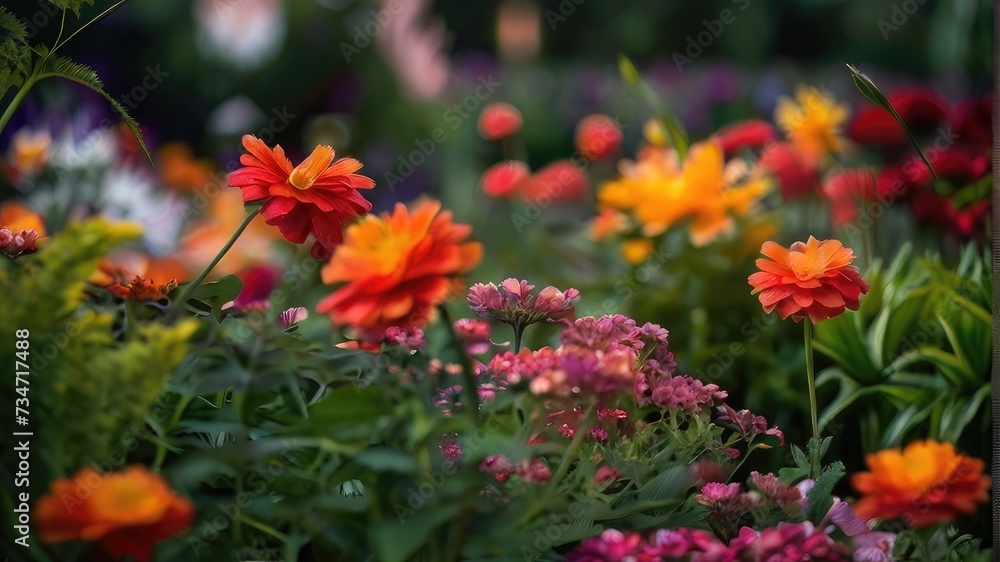 red and yellow flowers