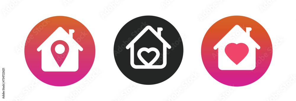Home sweet icon logo vector, line outline house graphic with rental map pin pointer travel location graphic illustration set, support love heart place real estate, favourite hotel sign image clipart Home sweet icon logo vector, line outline house graphic with rental map pin pointer travel location graphic illustration set, support love heart place real estate, favourite hotel sign image clipart