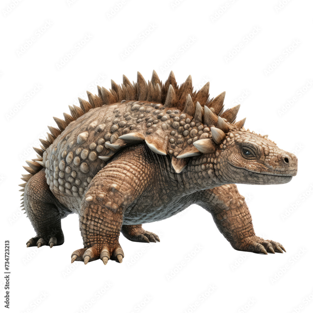 Fototapeta premium Ankylosaurus PNG Cutout, Generative AI