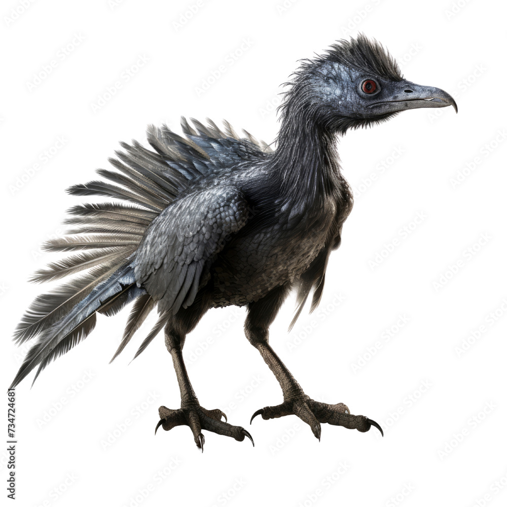 Microraptor PNG Cutout, Generative AI Microraptor PNG Cutout, Generative AI