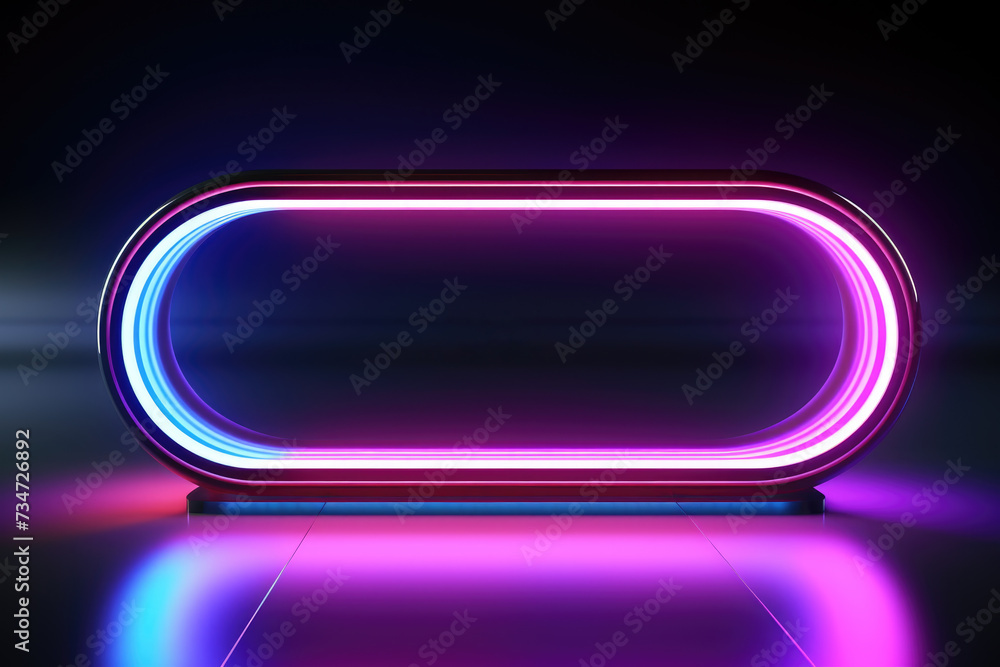 Neon sign glowing against black background. Suitable for advertising or creating vibrant atmosphere. Neon sign glowing against black background. Suitable for advertising or creating vibrant atmosphere.
