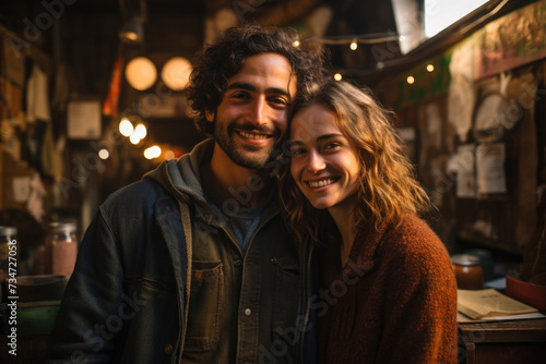 Picture of man and woman standing next to each other. This versatile image can be used in various contexts