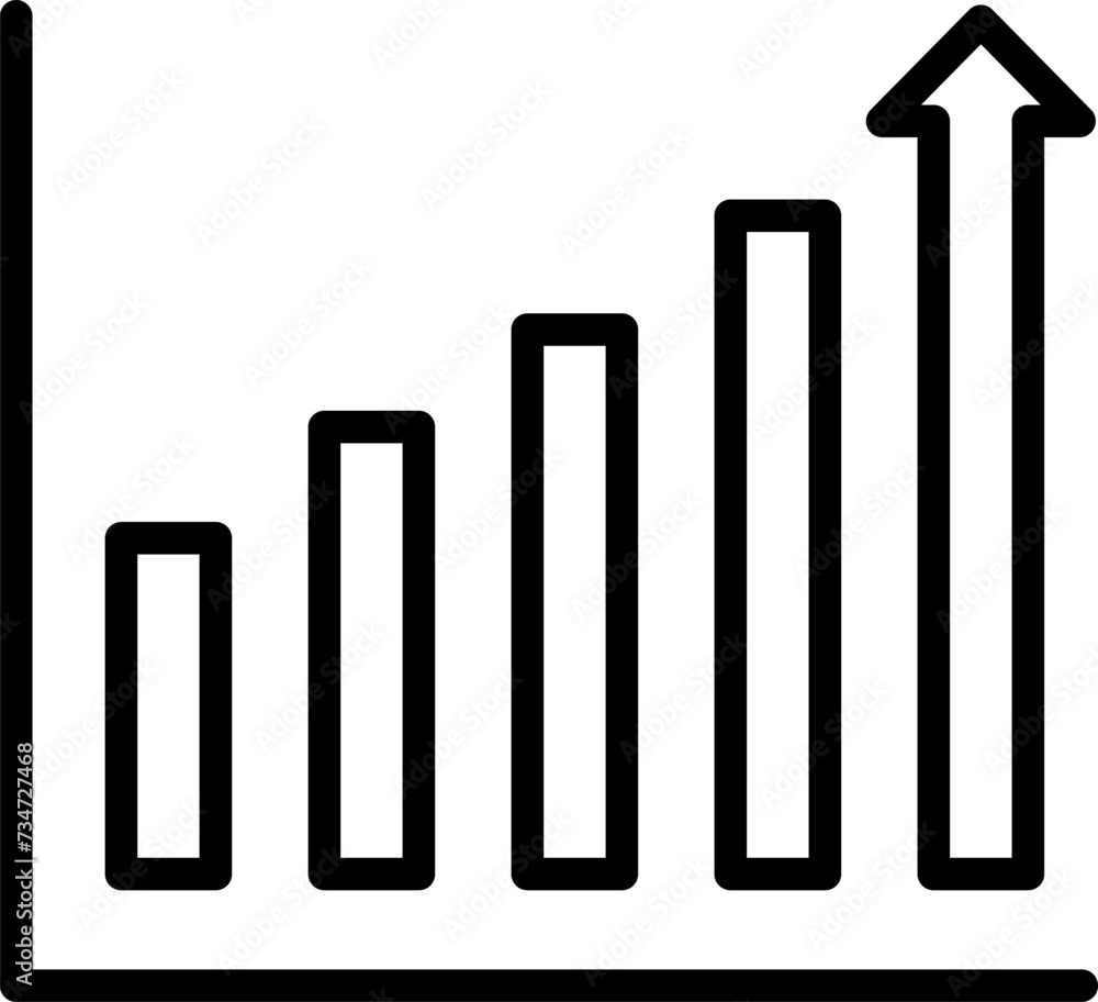 Bar graph line icon. Graph, Line, Bar, Chart, Diagram, Report, Statistics. Business graphs and charts icons. Business infographics. Statistic data, charts, vector Bar graph line icon. Graph, Line, Bar, Chart, Diagram, Report, Statistics. Business graphs and charts icons. Business infographics. Statistic data, charts, vector
