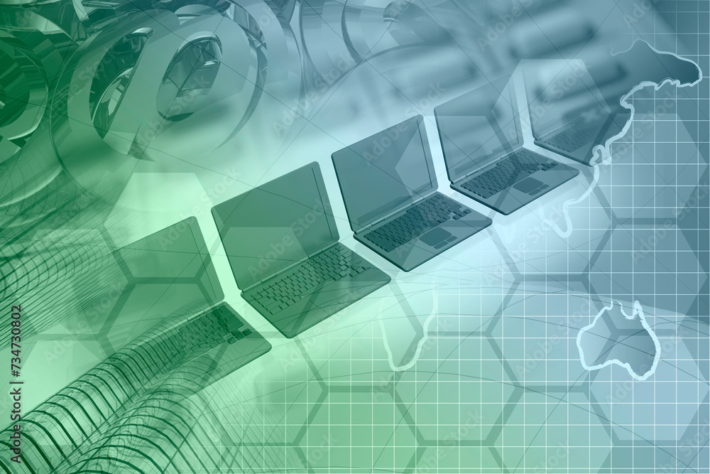 Obraz premium Computer background