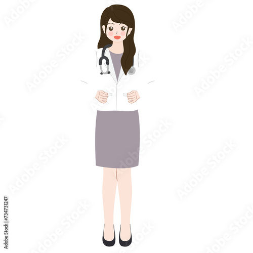 female doctor cartoon 