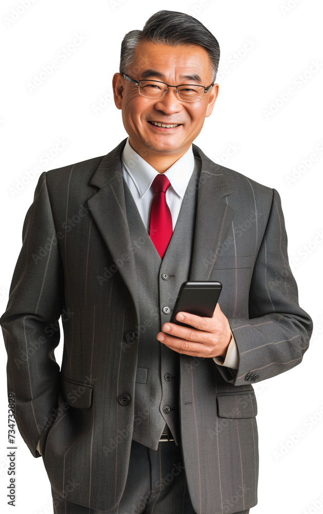 Portrait of an elegant Chinese businessman, isolated subject on transparent background
Portrait of an elegant Chinese businessman, isolated subject on transparent background