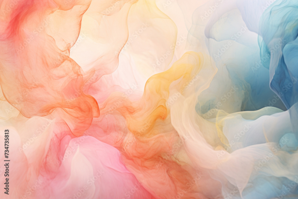 Whispers of Color: Abstract Watercolor Wash in Soft Hues