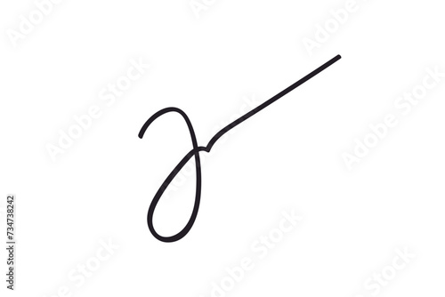 Fake hand drawn Autographs as simple squiggle. Handwritten minimalist Signature scribble for business certificate or letter. Vector isolated illustration