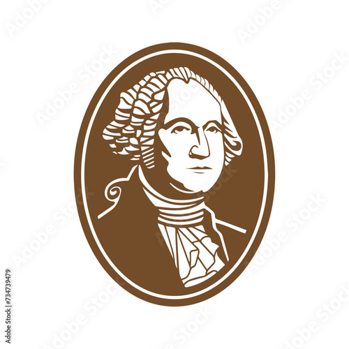 George Washington sign, George Washington vector, america president day