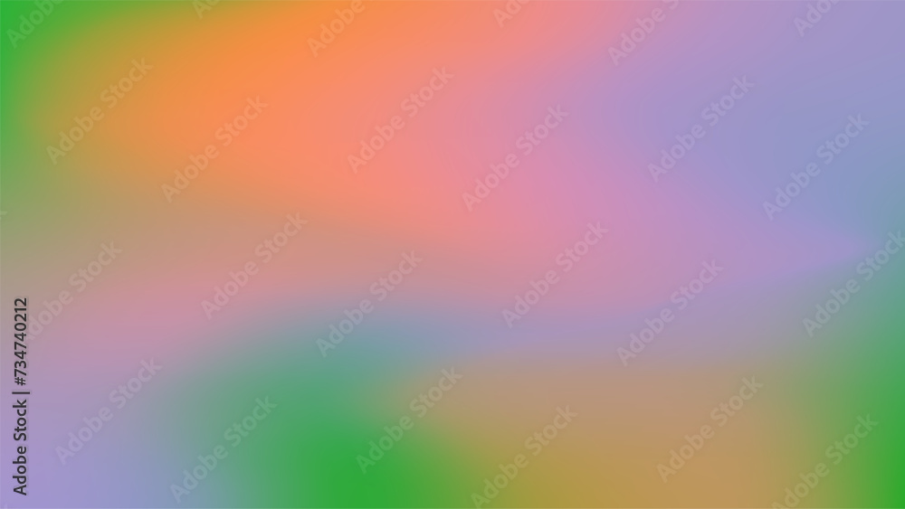 Abstract Blurry Spring background. Color transition, gradient from green to pink. Gentle trendy backdrop with Copy space
