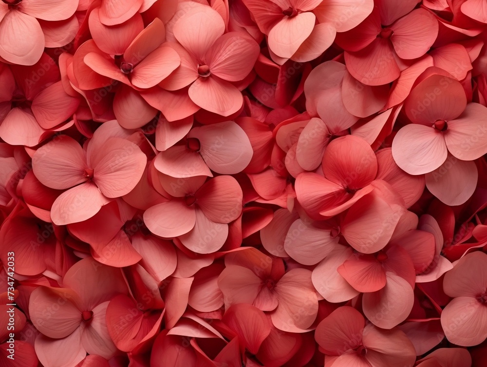 Red and pink petals in a pile Red and pink petals in a pile