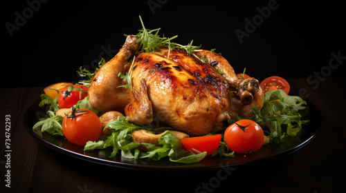 Delicious roast chicken