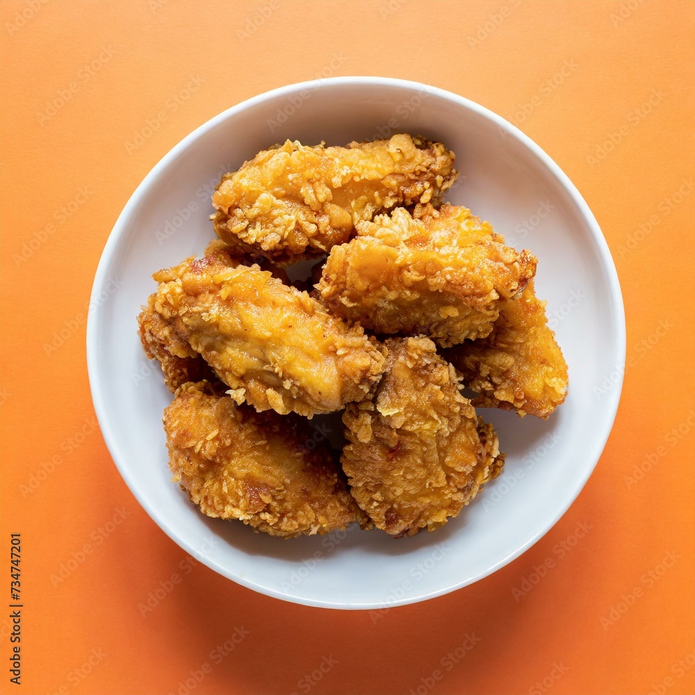 Fried Chicken presented in a Tasteful Way - Japanese Karaage Fried Chicken - Battered Chicken Deep Fried Fried Chicken presented in a Tasteful Way - Japanese Karaage Fried Chicken - Battered Chicken Deep Fried