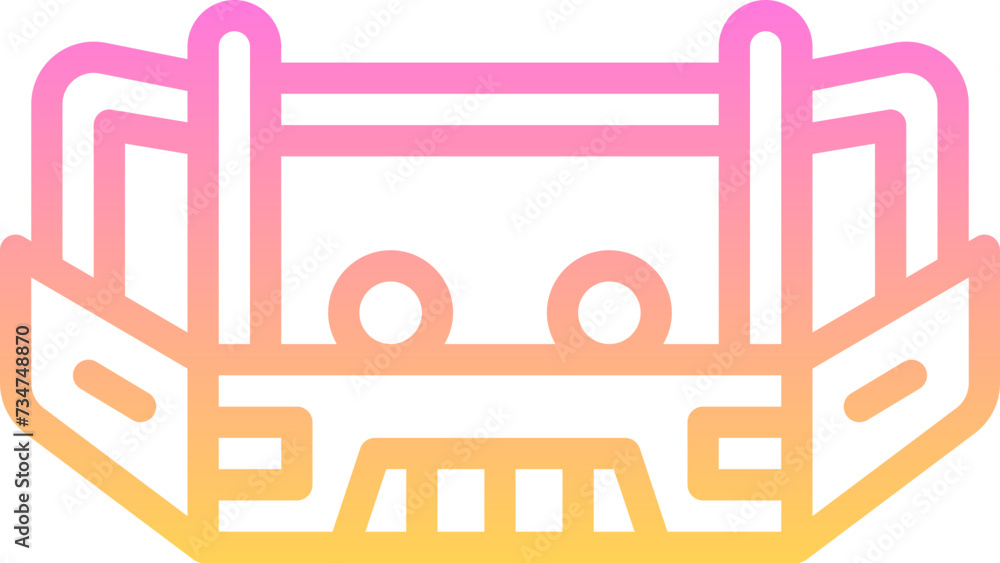 Obraz premium Bumper car icon