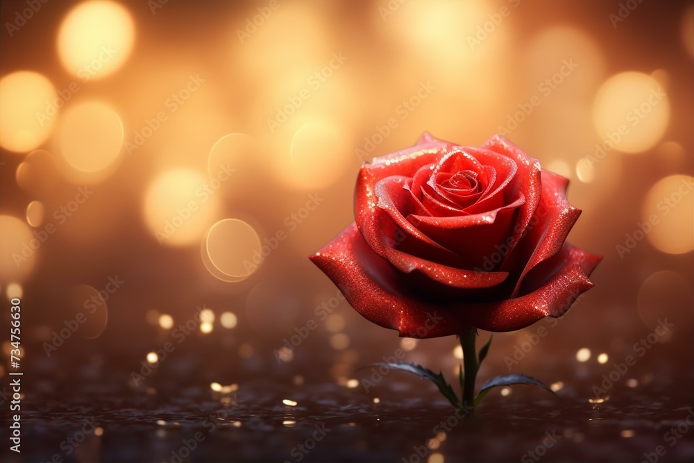 background backdrop with a red rose on the soft light and bokeh background background backdrop with a red rose on the soft light and bokeh background