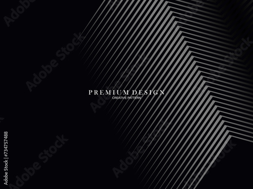 Fototapeta Naklejka Na Ścianę i Meble -  Abstract futuristic dark black background with modern design. Realistic 3d wallpaper with luxurious flowing lines. Elegant background for posters, websites, brochures, cards, banners, apps, etc.