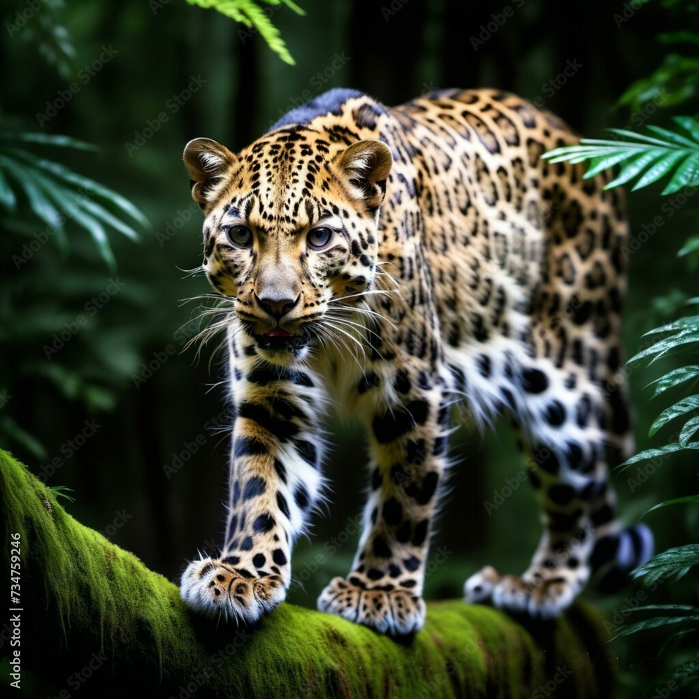 Fototapeta premium Leopard on the Hunt